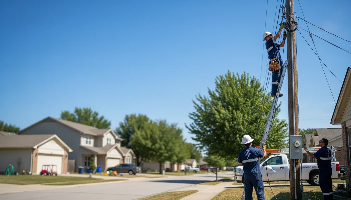 Residential electrician providing installation services in Dyer, IN